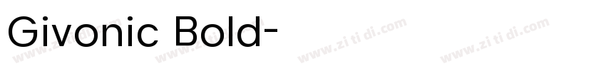 Givonic Bold字体转换